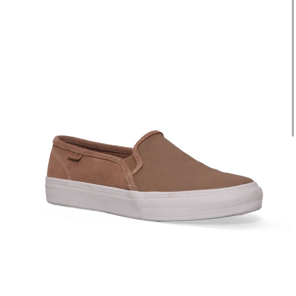 NWOT Keds double decker suede taupe slip on sneakers size 7 never worn